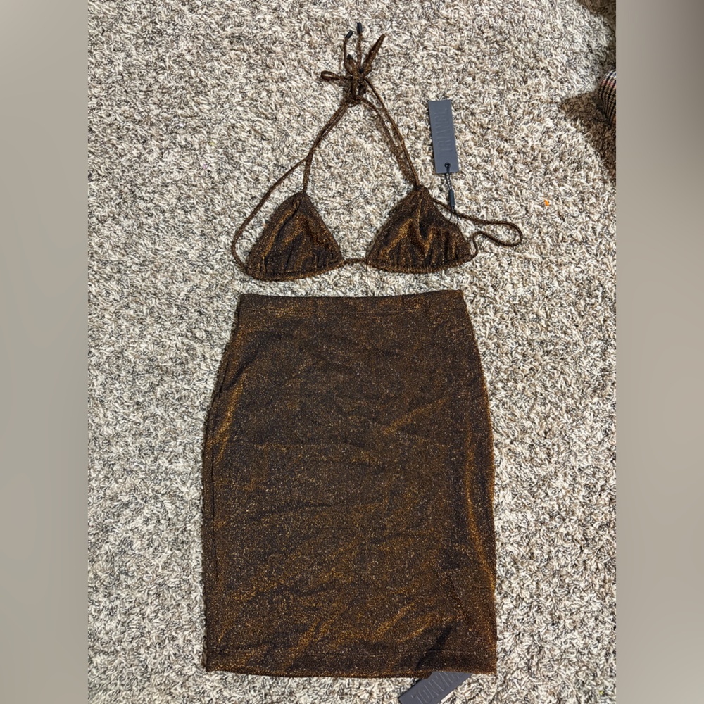 NWT Triangl Luna skirt and bikini top